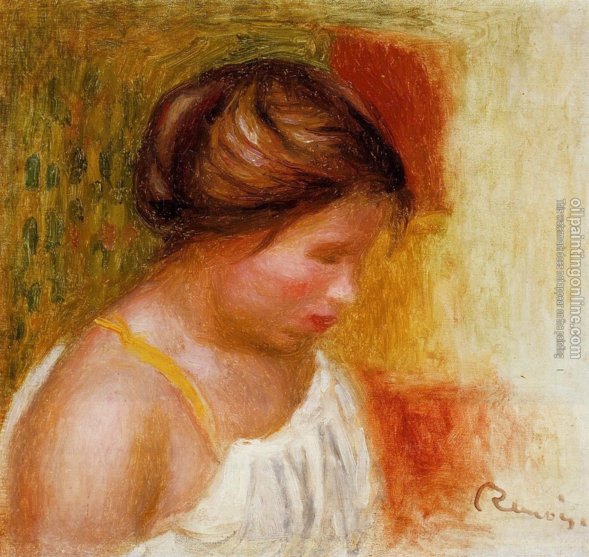 Renoir, Pierre Auguste - Gabrielle in a Chemise